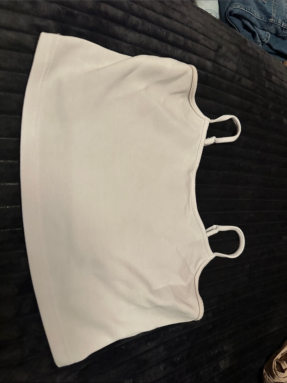 White Womenβs Crop Tank Top - Brand Unspecified